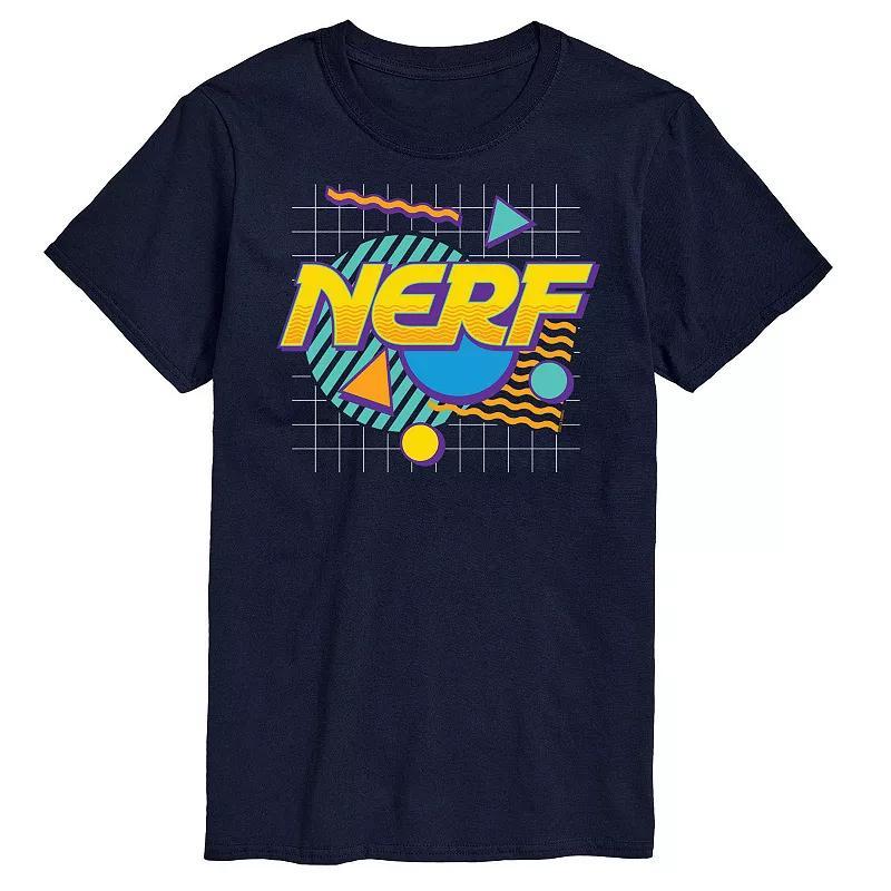 Big & Tall Nerf Logo New Wave Graphic Tee, Mens Blue Product Image