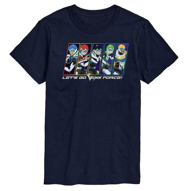 Mens Voltron Lets Go Voltron Force Graphic Tee Blue Product Image