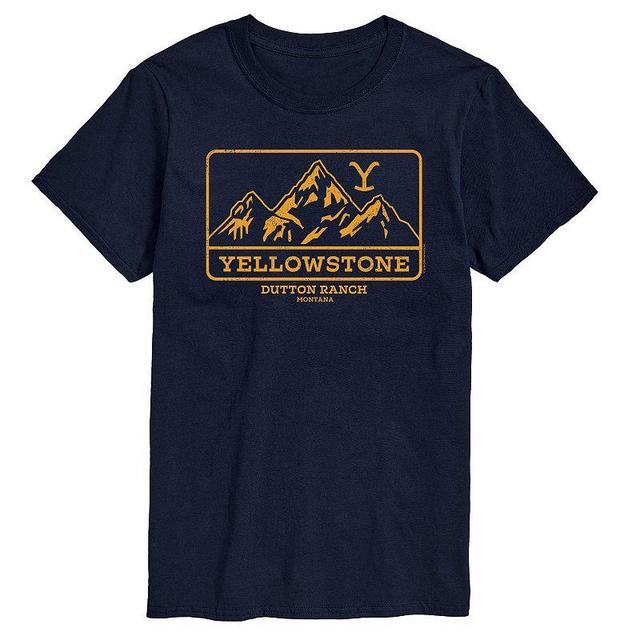 Mens Yellowstone Outdoor Scene Tee Blue Product Image