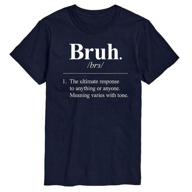 Mens Bruh Definition Graphic Tee Grey Product Image