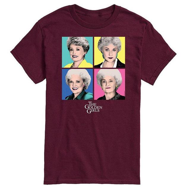 Mens Golden Girls Pop Art Tee Med Red Product Image