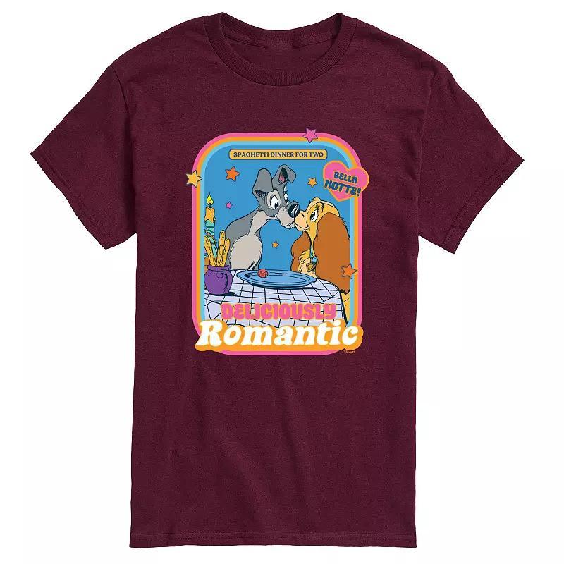 Disneys Lady and the Tramp Big & Tall Romantic Graphic Tee, Mens Product Image