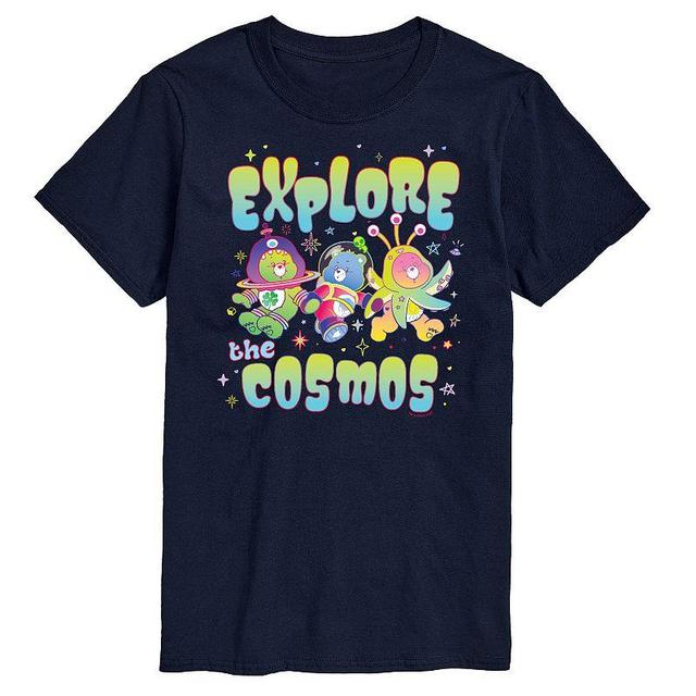 Mens Care Bears Explore The Cosmos Graphic Tee Blue Product Image