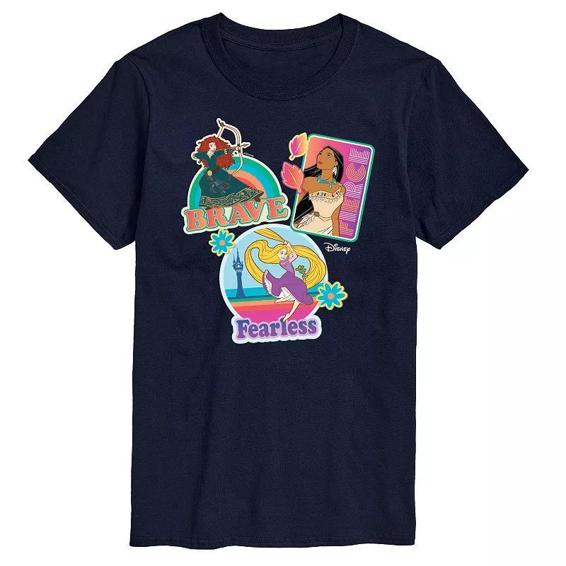 Disney Princess Big & Tall Brave Fierce Fearless Graphic Tee, Mens Product Image