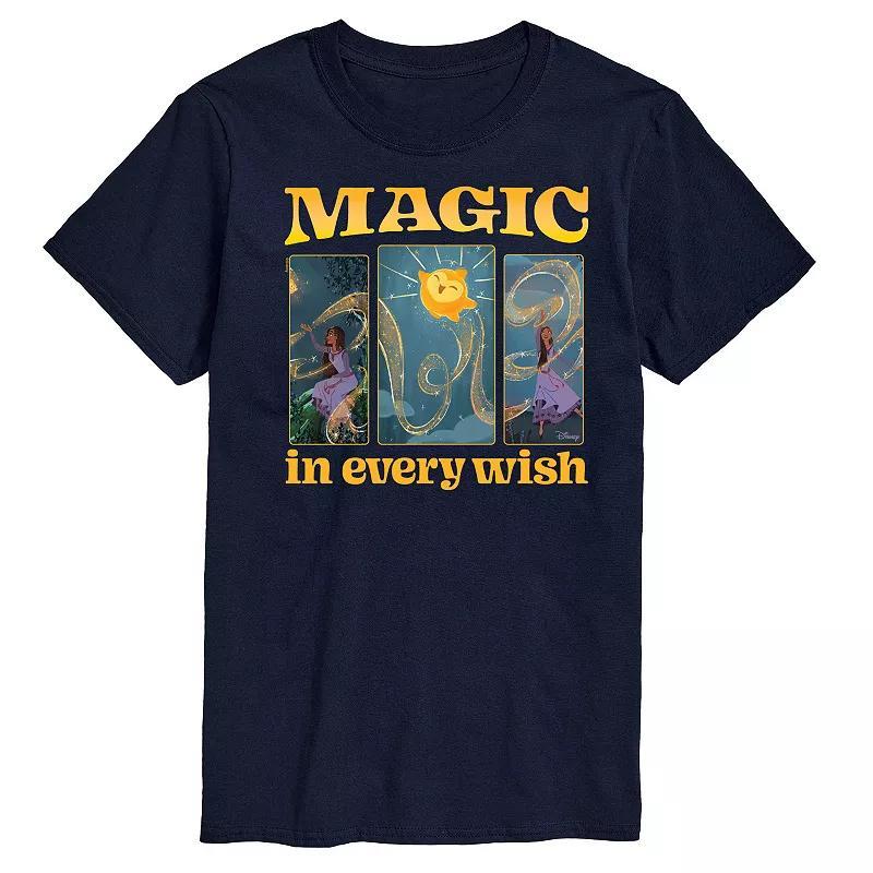 Disneys Wish Big & Tall Magic In Every Wish Graphic Tee, Mens Product Image