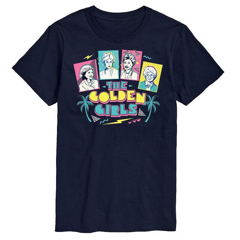 Mens Golden Girls Retro Group Tee Blue Product Image