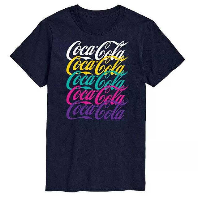 Big & Tall Coca-Cola Coke 90s Graphic Tee, Mens Blue Product Image