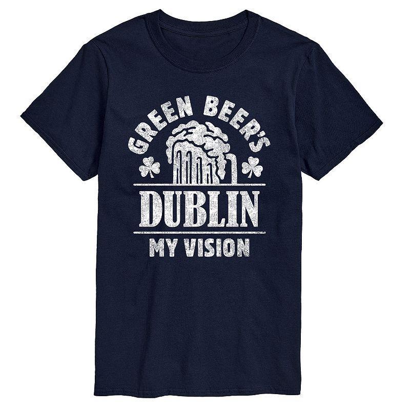 Mens Green Beers Dublin Vision Tee Blue Product Image