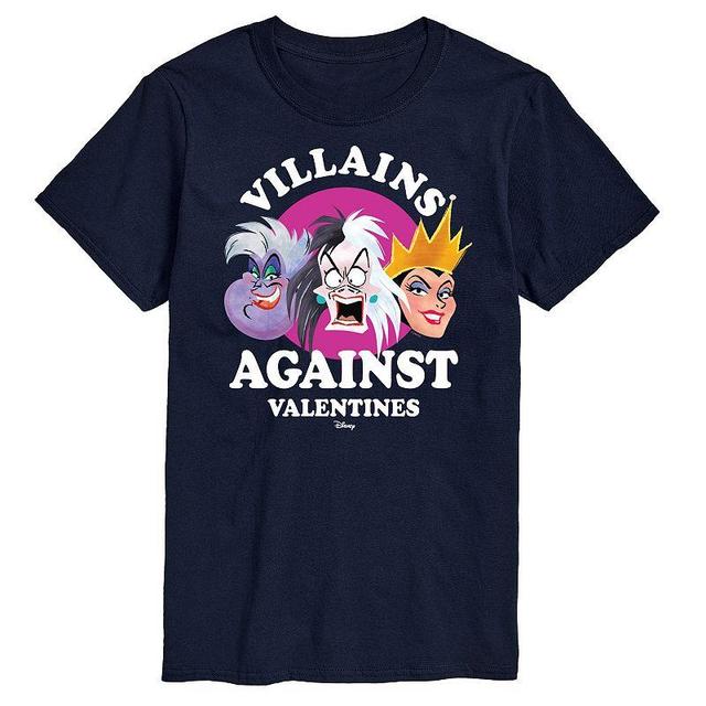 Disney Villains Mens Graphic Tee Blue Product Image