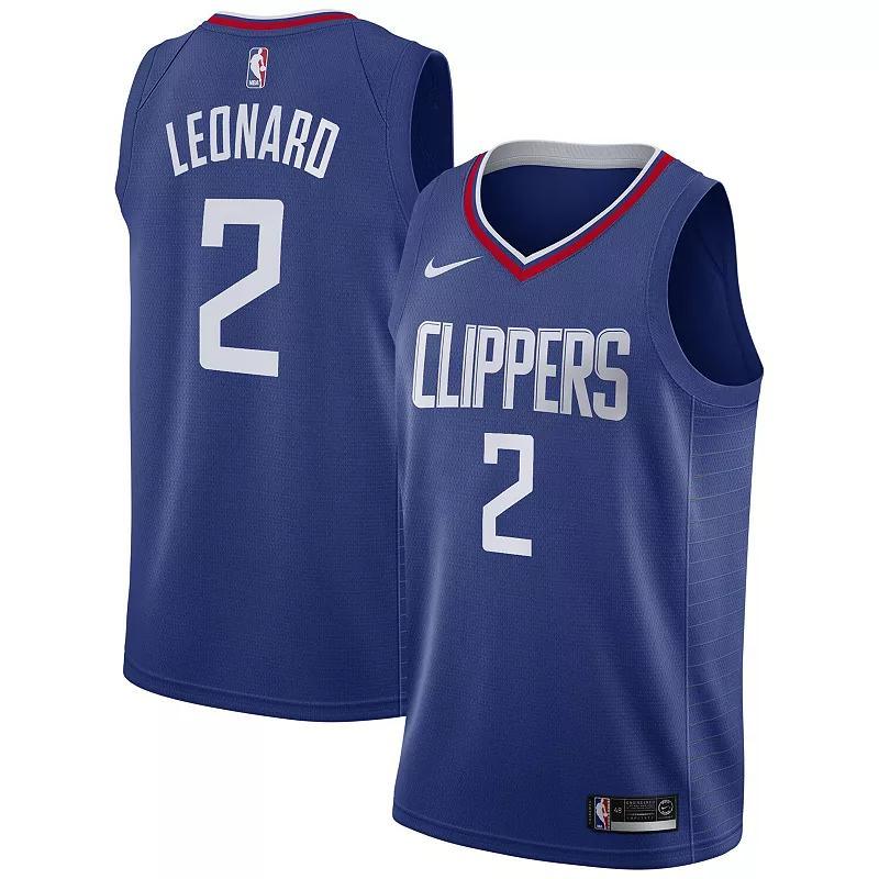 Nike Mens Kawhi Leonard Los Angeles Clippers Icon Swingman Jersey - Blue Product Image