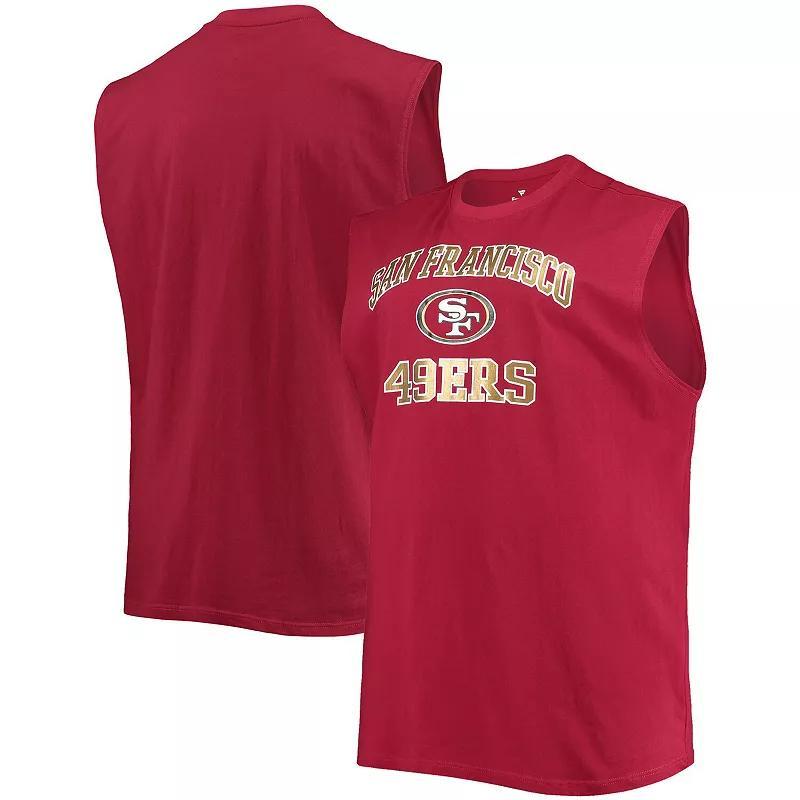 Mens Scarlet San Francisco 49ers Big & Tall Muscle Tank Top Product Image