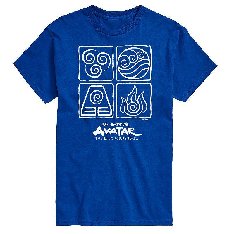 Big & Tall Avatar The Last Airbender Four Elements Graphic Tee, Mens Product Image