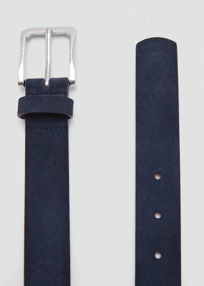 Suede leather belt - Men | MANGO USA Product Image