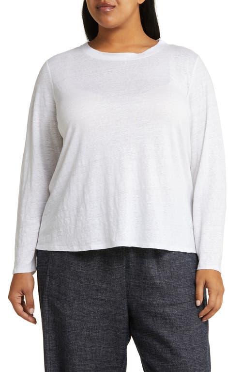 Long-Sleeve Organic Linen Jersey Tee Product Image