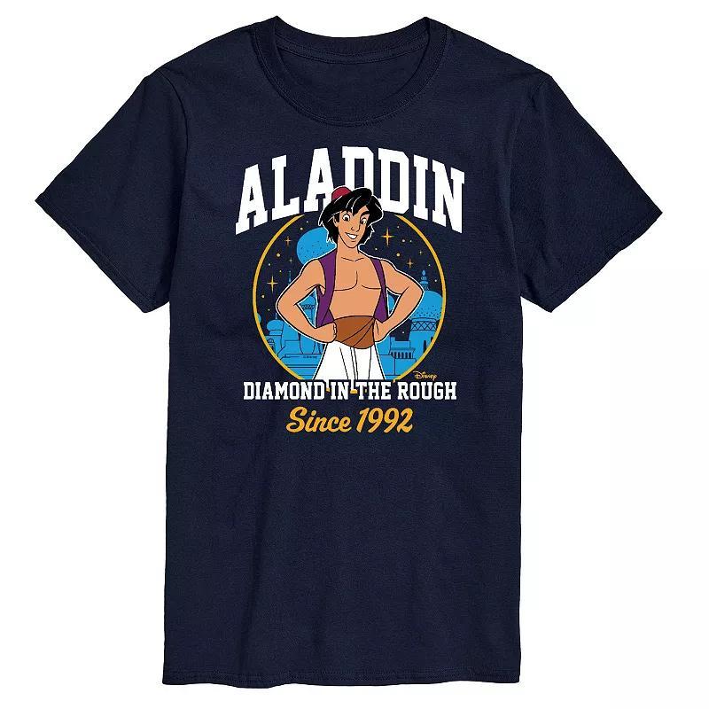 Disney Princess Big & Tall Aladdin Collegiate Graphic Tee, Mens Product Image