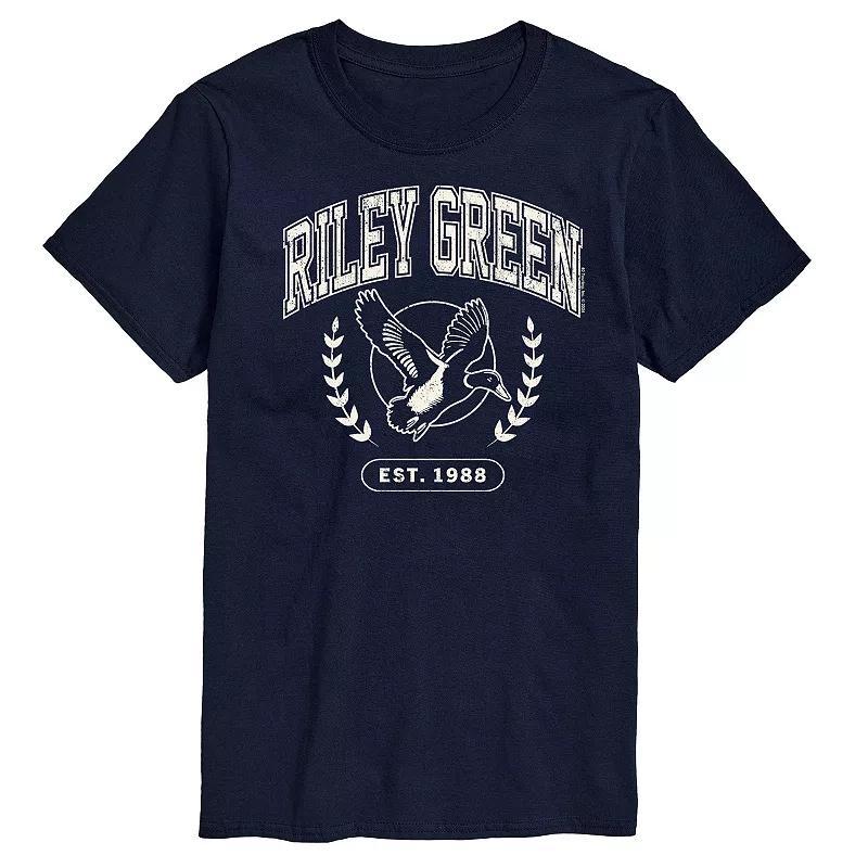 Mens Riley Green Collegiate Graphic Tee Blue Product Image