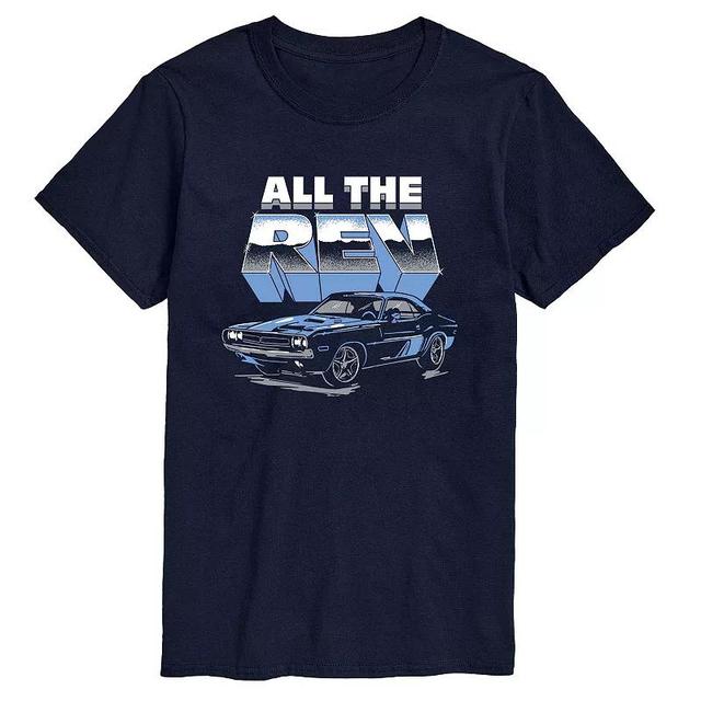 Mens All the Rev Graphic Tee Blue Product Image