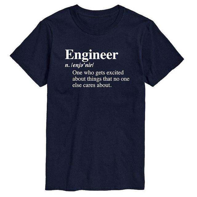 Mens Engineer Definition Tee Blue Product Image