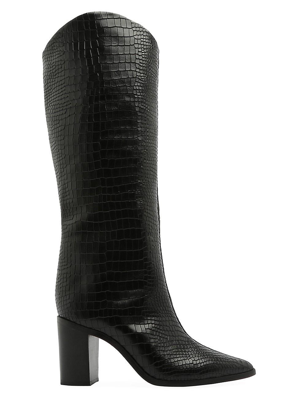 Stuart Weitzman Flare Block Heel Mid Calf Boot Product Image