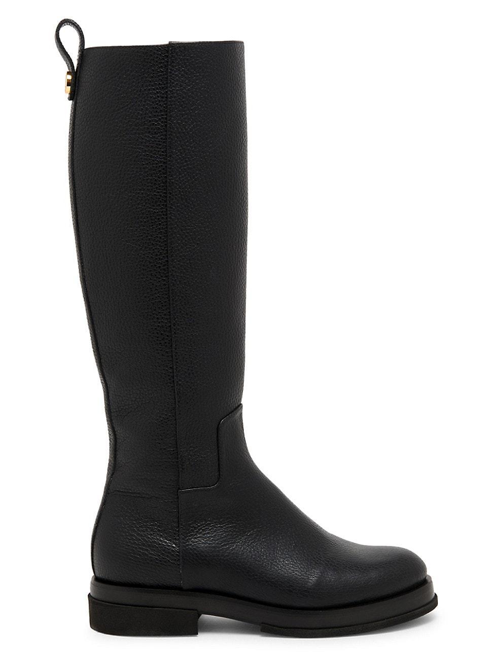 Womens Leather Knee-High Boots Product Image