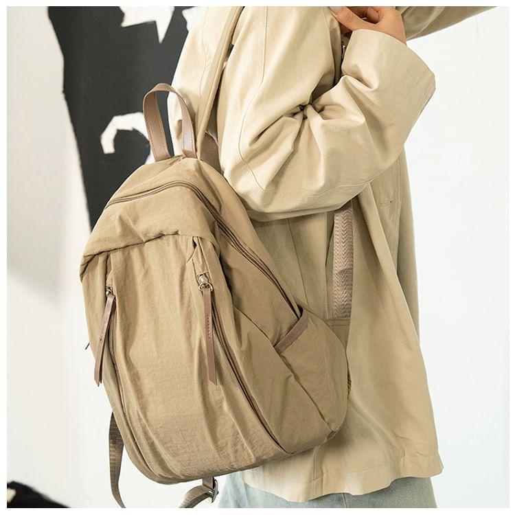 Plain Nylon Laptop Backpack Product Image