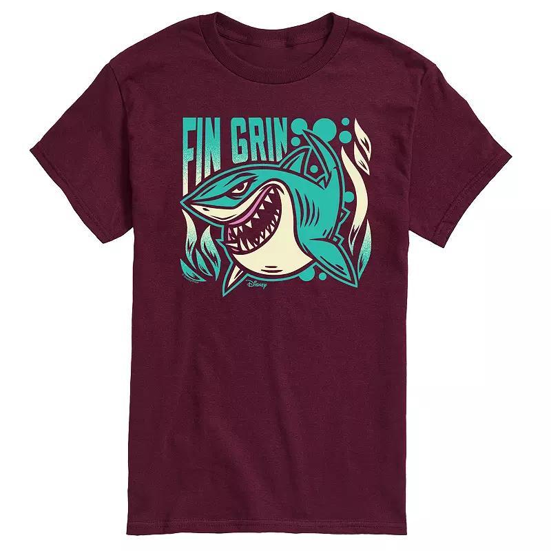 Disney / Pixars Finding Nemo Mens Fin Grin Graphic Tee Red Product Image