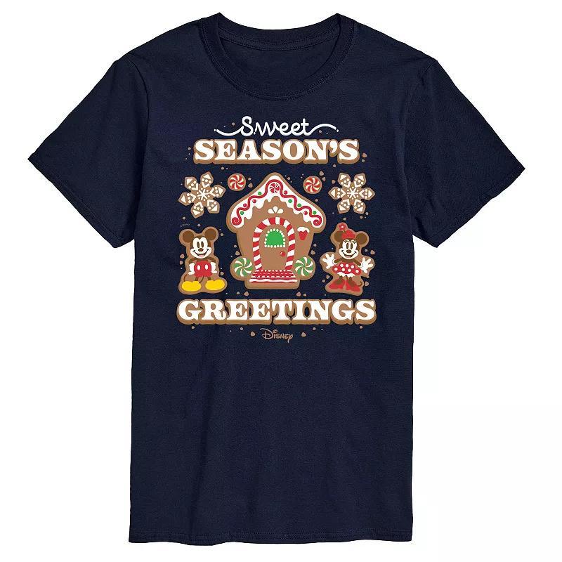 Disneys Mickey & Minnie Mouse Mens Sweet Seasons Greetings Graphic Tee Product Image