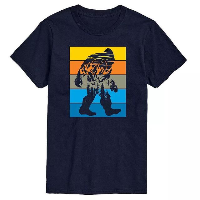 Mens Retro Sasquatch Mountain Tee Blue Product Image