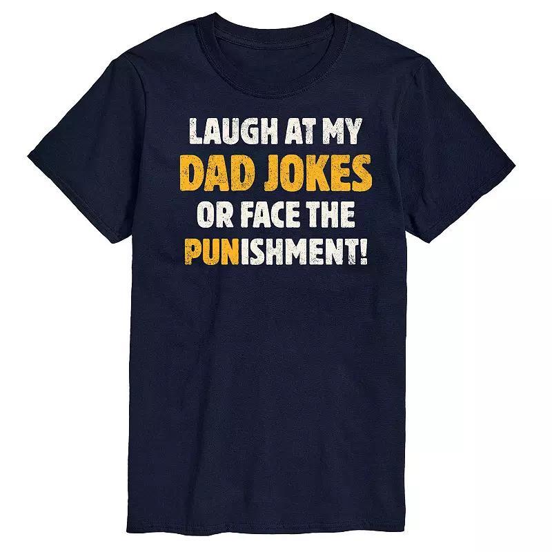 Mens Dad Jokes Punishment Graphic Tee Product Image