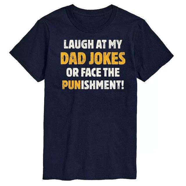 Mens Dad Jokes Punishment Graphic Tee Product Image