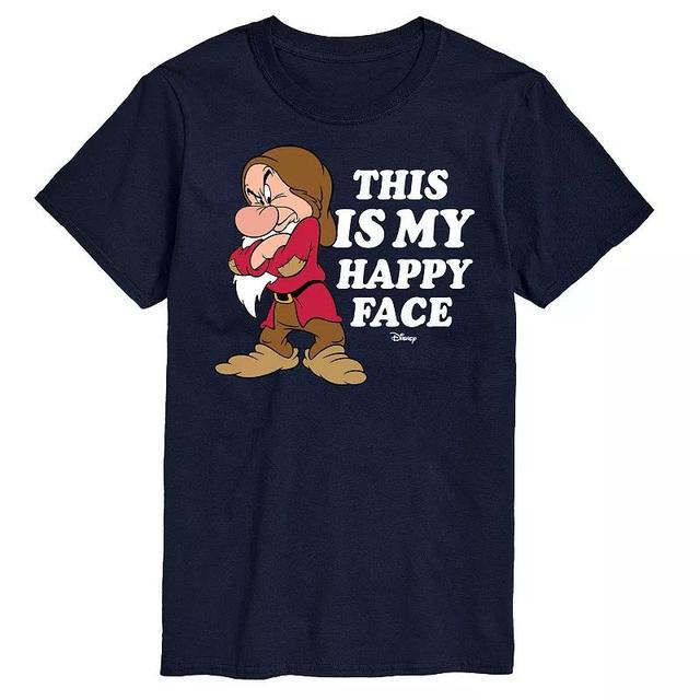 Disney Princess Big & Tall Grumpy Happy Face Graphic Tee, Mens Product Image