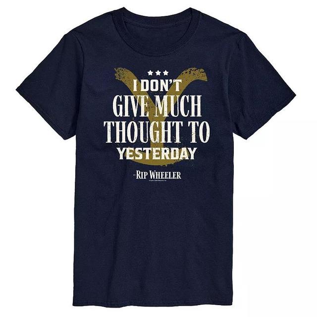 Mens Yellowstone Dont Give Much Thought Graphic Tee Blue Product Image