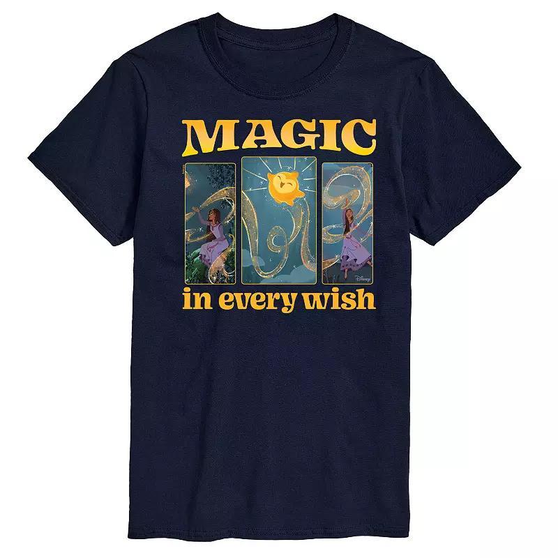 Disneys Wish Big & Tall Magic In Every Wish Graphic Tee, Mens Product Image