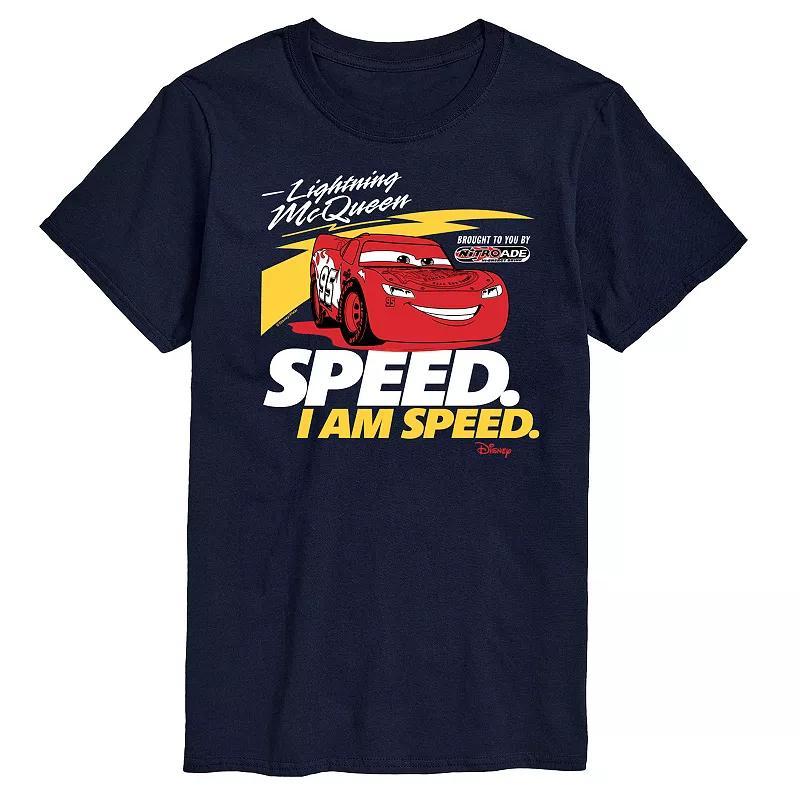 Disney / Pixars Lightening McQueen Cars Mens Speed I am Speed Graphic Tee Product Image