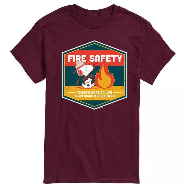 Big & Tall Peanuts Beagle Scouts Fire Safety Graphic Tee, Mens Heather Grey Product Image