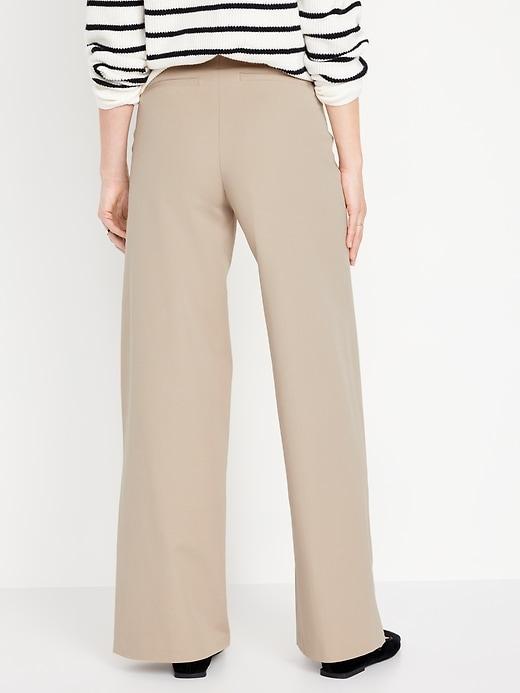 High-Waisted Pull-On Pixie Wide-Leg Pants Product Image