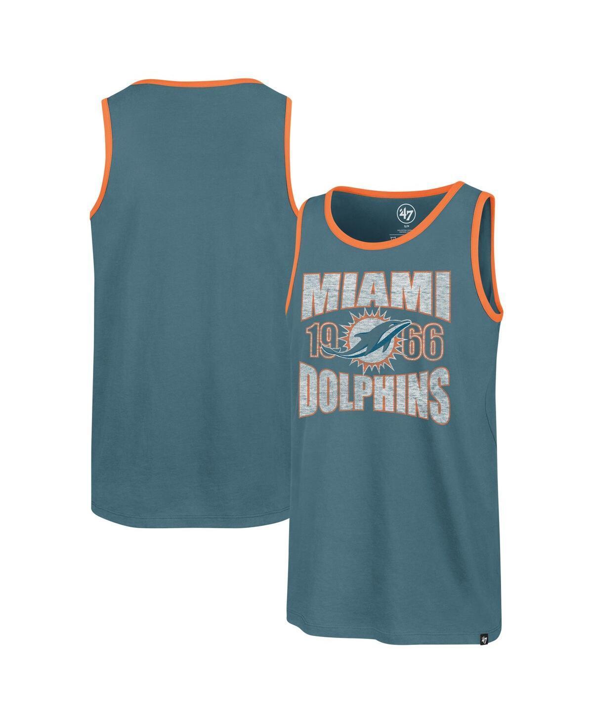 Mens 47 Aqua Miami Dolphins Upload Franklin Tank Top Turquoise A Product Image