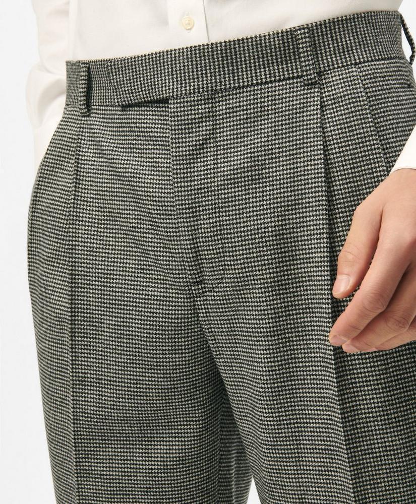 Slim Fit Houndstooth Wool-Cashmere Suit Pants Product Image