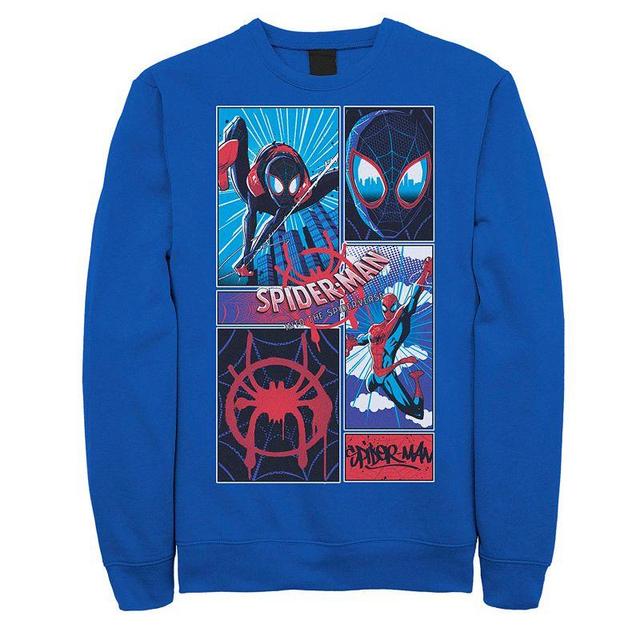 Mens Marvel Spider-Man Spiderverse Miles & Peter Graphic Fleece Pullover Graphic Fleece Pullover Product Image