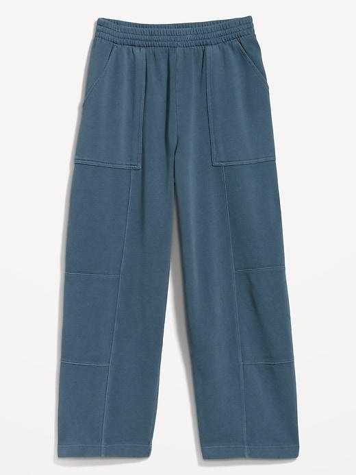 Extra High-Waisted SoComfy Seamed Barrel-Leg Sweatpants Product Image