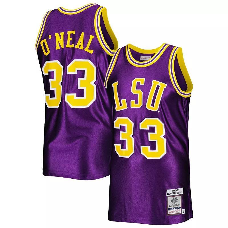 Mens Mitchell & Ness Shaquille ONeal LSU Tigers Authentic Jersey Product Image