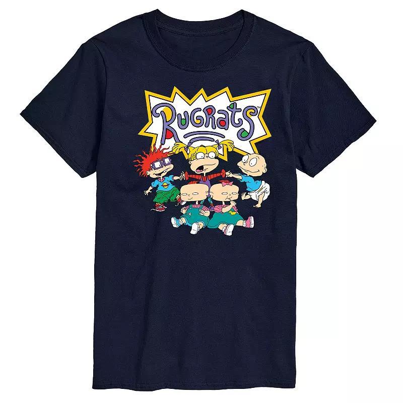 Mens Rugrats Group Shot Graphic Tee Blue Product Image