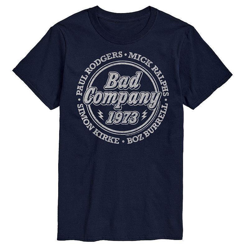 Big & Tall Bad Company 1973 Tee, Mens Blue Product Image