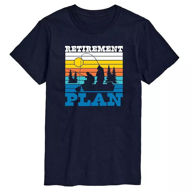 Mens Retirement Plan Graphic Tee Blue Product Image