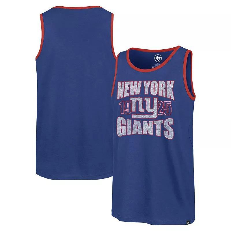 47 Brand Mens Royal New York Giants Upload Franklin Tank Top Product Image