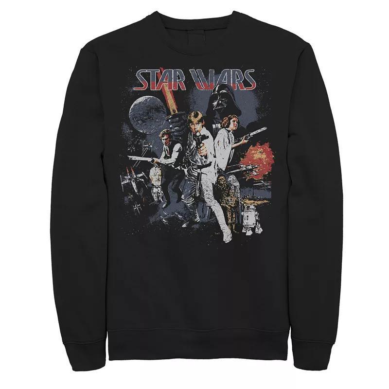 Mens Star Wars Kanji Vintage Movie Poster Sweatshirt Product Image