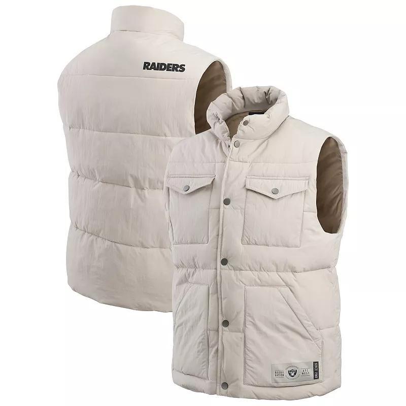 Mens Darius Rucker Collection by Fanatics Cream Buffalo Bills Puffer Full-Snap Vest Product Image