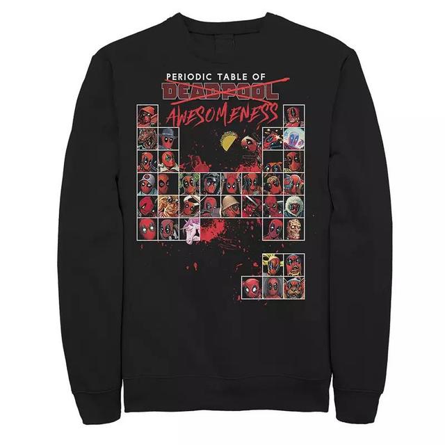 Mens Marvel Deadpool Periodic Table Of Awesomeness Sweatshirt Product Image