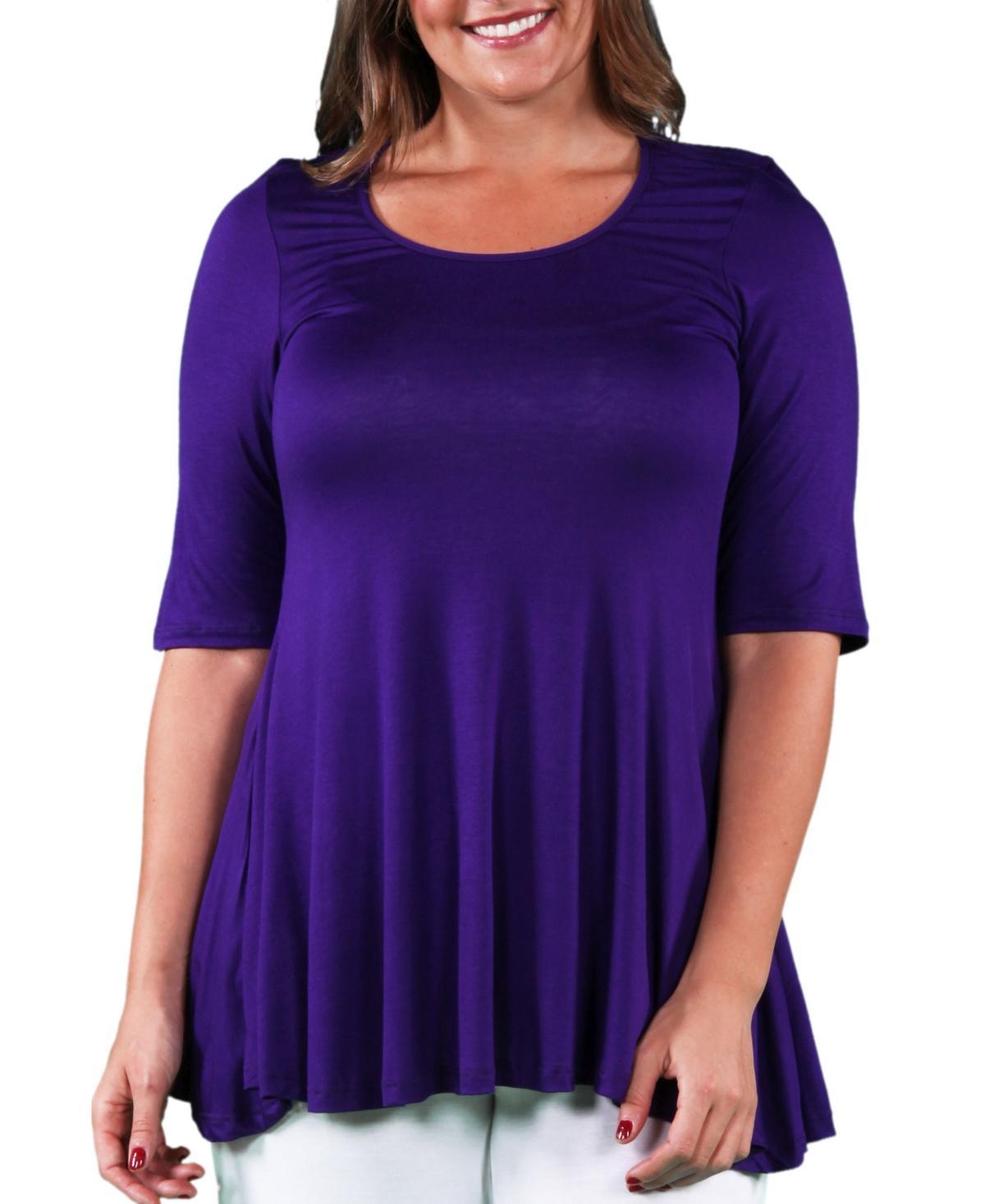 24seven Comfort Apparel Plus Size Tunic Top Product Image