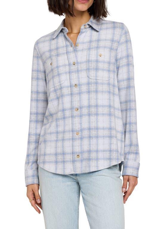 Faherty Legend Plaid Point Collar Button Front Sweater Shirt product image